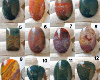 Designer bloedsteen cabochon, hoge handgemaakte gepolijste gemengde vorm en grootte edelsteen, groothandel bloedsteen partij, gebruik alle sieraden maken.