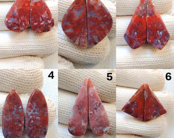 Fantastisk röd mossagat av högsta kvalitet 100 % naturlig röd mossagat blandad form och storlek Cabochon grossistparti ädelstensanvändning örhängesmyckestillverkning