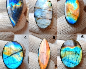 Good Quality Labradorite Mix Shape & Size Gemstone Wholesale Labradorite Lot Smooth Handmade Polished Cabochon  Use All Jewelry Making