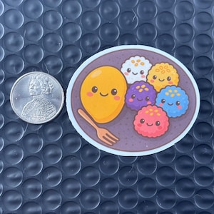 Kawaii Mango Sticky Rice Vinyl Sticker