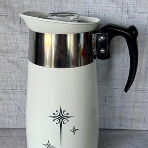 Vintage Corning Ware Percolator Coffee Maker 8 Cup Stove Top 
