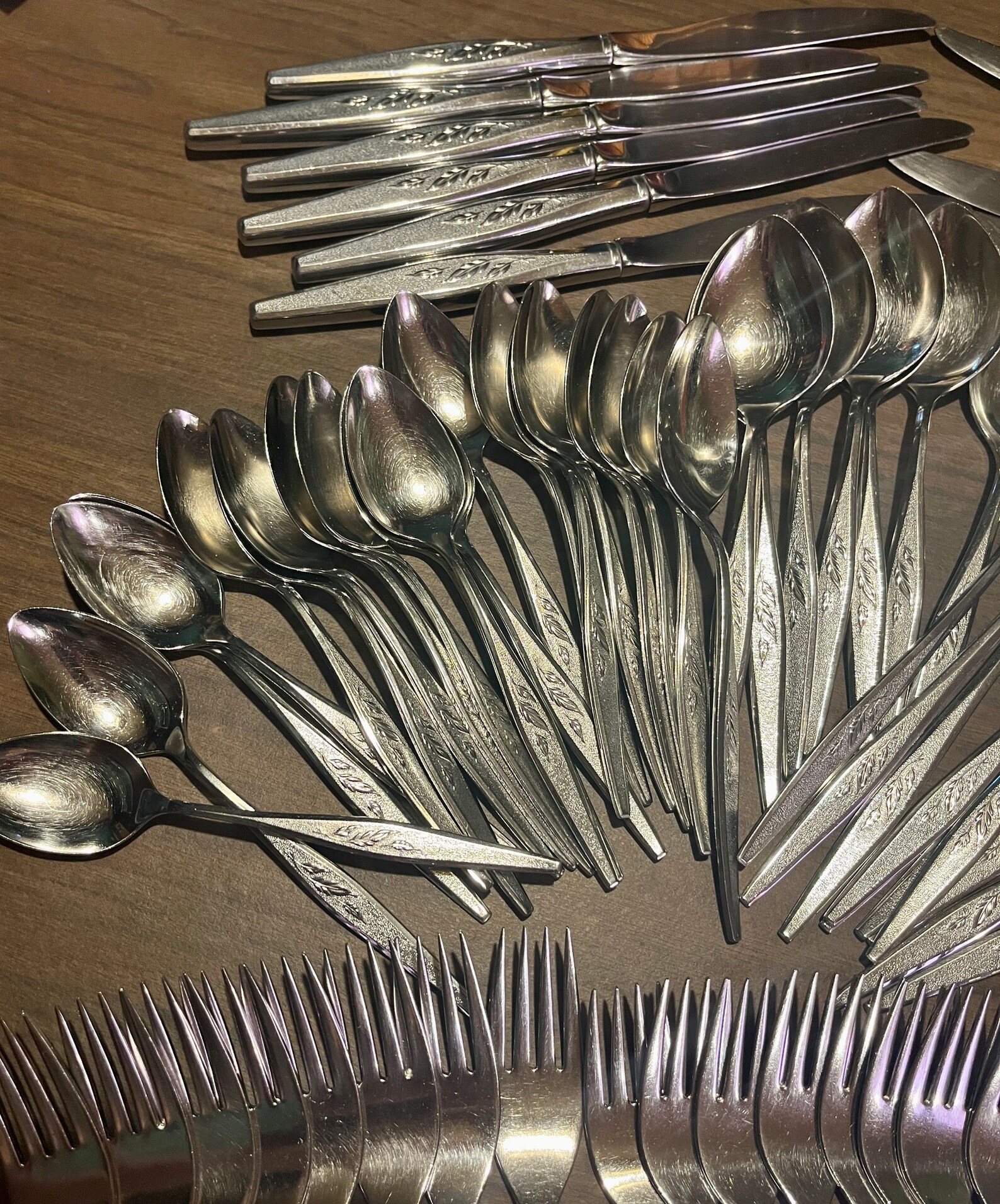 MCM Flatware Community Stainless Woodmere Silverware Set of 77 Pieces