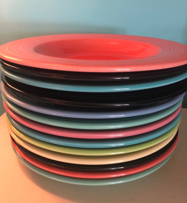 Fiesta Ware Wide Rim Pasta Bowls Vintage Retired Choose Your Etsy