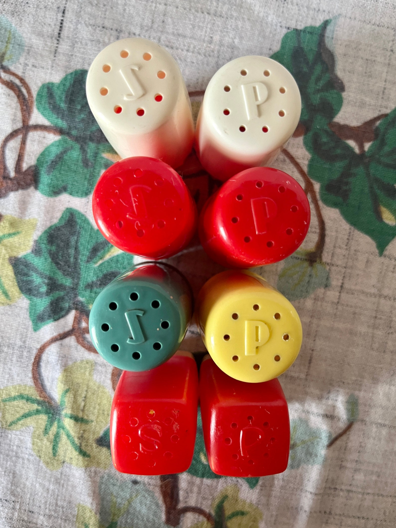 MCM Vintage Salt and Pepper Shakers Celluloid 4 Sets Instant Etsy