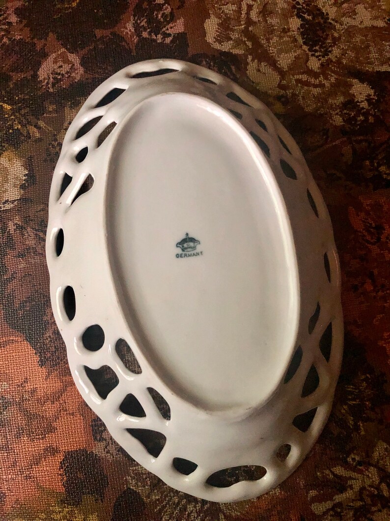 Antique Porcelain Serving Dish Kuno Steinmann Tiefenfurt K.st.t Germany