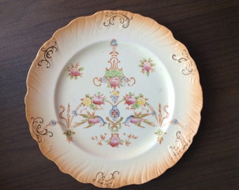Vintage Plate Eva Pattern Rare Crown Devon Fielding Art Nouveau Edwardian Victorian Vintage Antique Plate 2 Available