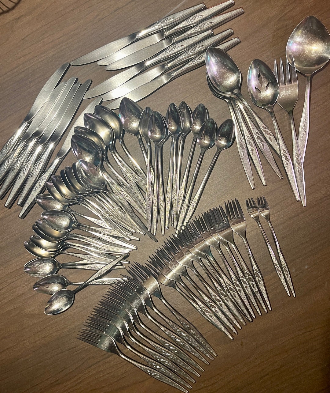 MCM Flatware Community Stainless Woodmere Silverware Set of 77 Pieces