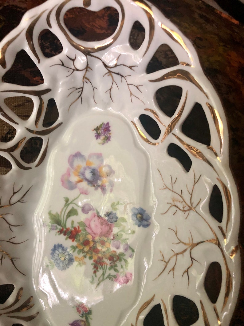 Antique Porcelain Serving Dish Kuno Steinmann Tiefenfurt K.st.t Germany