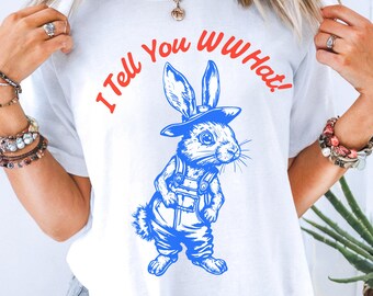 T-shirt humoristique avec un lapin de la campagne, T-shirt lapin à l'humour du Sud, Vêtements mignons sur le thème des animaux de la ferme
