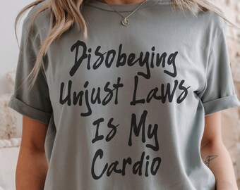 T-shirt politique humoristique, T-shirt d'activisme humoristique, Vêtements de sport avec citation sarcastique