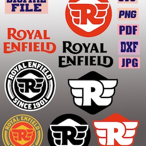 svg/png/jpg/pdf/dxf Royal Enfield Motorcycle Logo bundle Royal Enfield, Motorcycle Emblem, Motor Bike cut file for Cricut .. download file