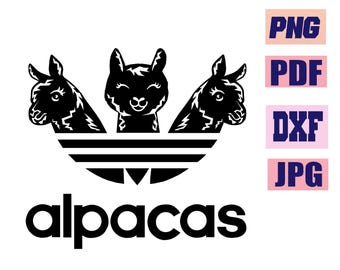 Archivo vectorial de corte del logotipo de alpaca para Cricut (descarga digital)