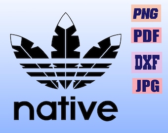 Archivo vectorial de corte del logotipo de plumas de nativos americanos: Cricut Designs (descarga digital)