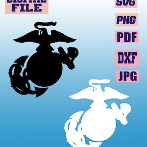 svg/png/jpg/pdf/dxf United States Marine Corps (USMC) Emblem Marines USA Eagle Globe Anchor Insignia cut file Cricut. download digital file
