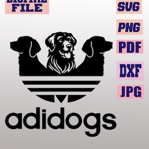 svg/png/jpg/pdf/dxf Adidogs logo Adidog Funny Dog Lovers Dog Bones, Sports 2 designs vector cut file for Cricut .. download digital file