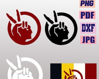 Archivo vectorial de la bandera AIM, Movimiento Indígena Americano (Descarga digital)