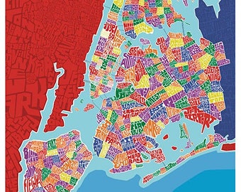 5 Borough Neighborhood Type Map