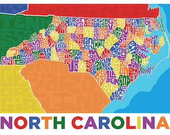 North Carolina State Type Map