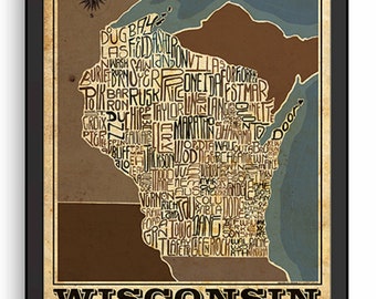 Wisconsin State Type Map