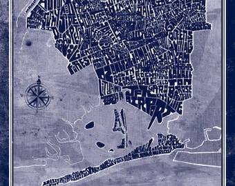 Queens NY Map Outline" Poster For Sale By Emmbrawl