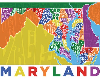 Maryland Type Map