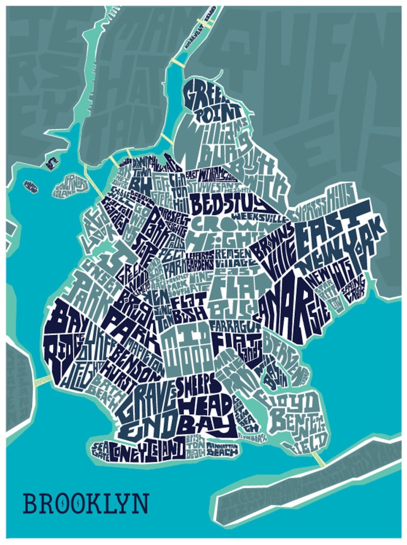 Brooklyn Neighborhood Type Map image 2