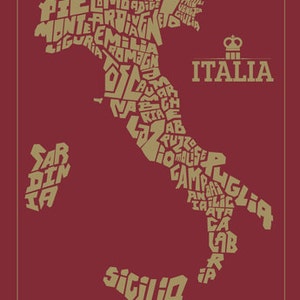 Italien Landkarte