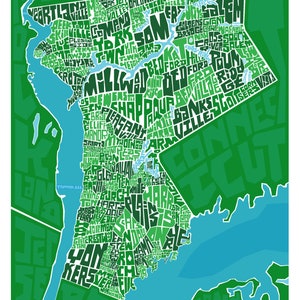 Carte de type du comté de Westchester
