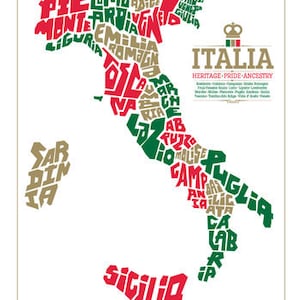 Italien Landkarte