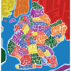 Carte du type de quartier de Brooklyn