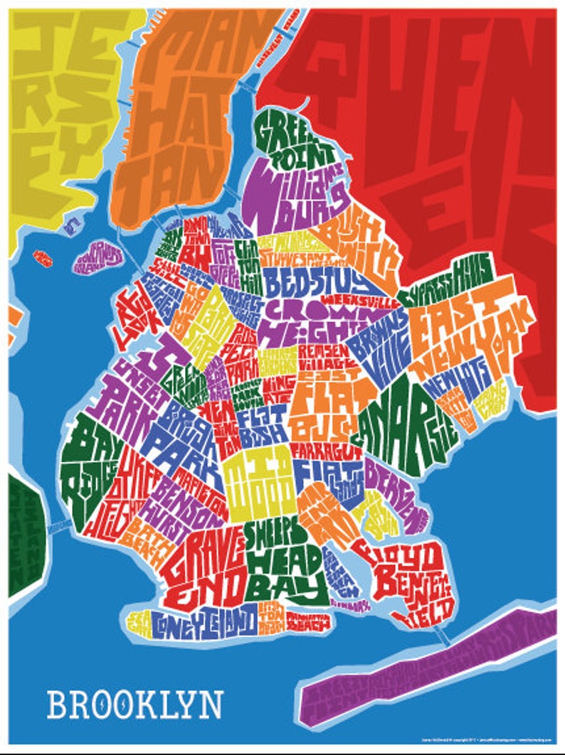Brooklyn Neighborhood Type Map image 1