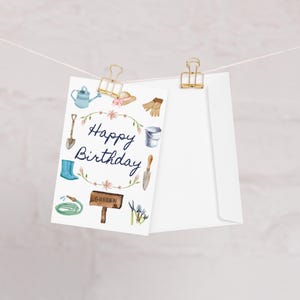 Happy Birthday Gardener Greeting Card