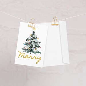 Merry Christmas Tree Greeting Card