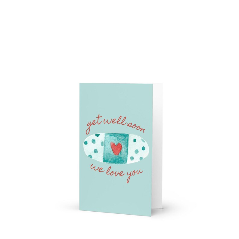 Get Well Soon Bandaid Greeting Card - Etsy