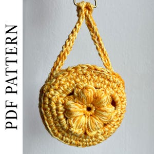 Patrón de minibolsito de crochet: llavero/accesorio para bolso (instrucciones en PDF para principiantes)