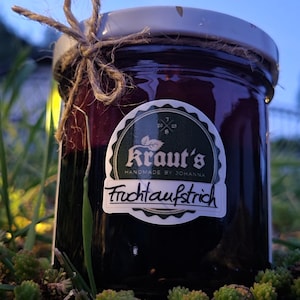 Homemade Wild Blueberry & Redcurrant Fruit Spread | Natural and Vegan | No Added Sugar | Handmade from Wild Berries