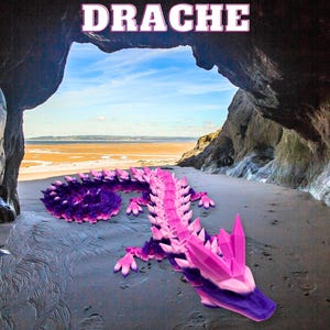Gigantic 3D dragon | articulated dragon as decoration & toy | Movable dragon figure gift