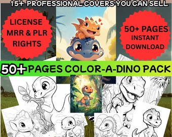 Dinosaur Coloring Pages MRR | Dinosaur Coloring Pages for Kids | Dinosaur Coloring Pages MRR | Cute Dinosaur Coloring Pages | Dinosaur Coloring Pages PLR