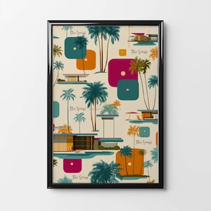 Palm Springs Art Print: Mid-Century Modern Architecture (Digital Download