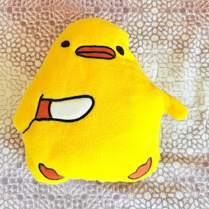 Funny Yellow Duck Plush Toy: Kawaii Soft Pillow