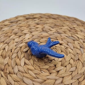 Dark Blue Swallow Wall Decor - Portuguese Ceramic Art - Handmade Bird Hanging - Symbol of Hope and Joy - Gift from Portugal