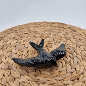 Black Swallow Wall Decor - Portuguese Ceramic Art - Handmade Bird Hanging - Symbol of Hope and Joy - Gift from Portugal