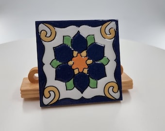 ポルトガル アズレージョ、手作りタイル、ミックスグリーン