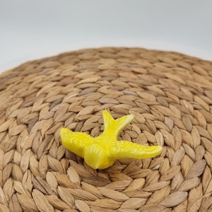 Beautiful Yellow Swallow - Portuguese Ceramic Handcrafted Wall Decor - Bird Art - Ceramic Wall Hanging - Entry Decor - Sympathy Gift