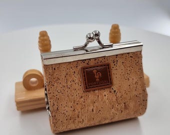 Cork Coin Purse – Small Vegan Wallet – Sustainable Handmade Pouch – Eco-Friendly Portuguese Cork