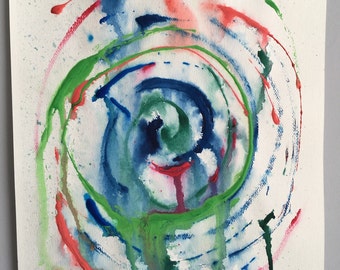 HypnoColor modern contemporary abstract watercolor painting