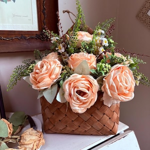 Cottage Flower Basket Arrangement