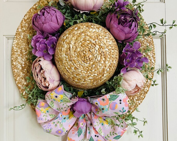 Spring Straw Hat Spring Straw Hat - Etsy