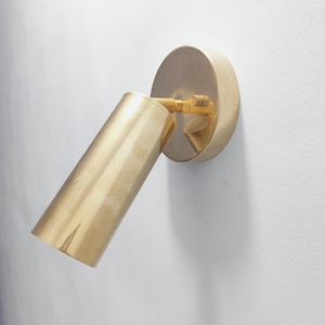 1 Brass Light Fixture , Mid-Century Modern Brass Wall Sconce , Adjustable  Wall light, Brass Wall Sconce