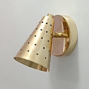Mid Century Modern Cone Wandleuchte, moderne Messing Leuchte, verstellbare Wandleuchte, Küchen Wandhalterung